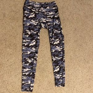Prism Sport blue and grey camp leggings